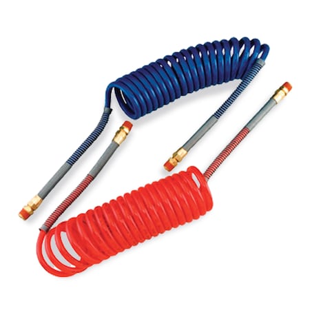 Velvac 15' Coiled Nylon Air Hose -Emergency 022026